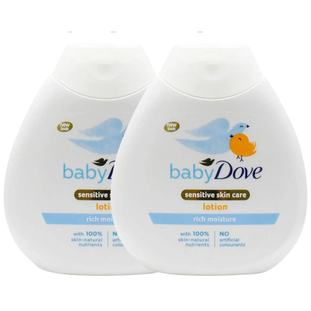 2-Pack Baby Dove Sensitive Skin Care Hypoallergenic Lotion Rich Moisture 6.5oz